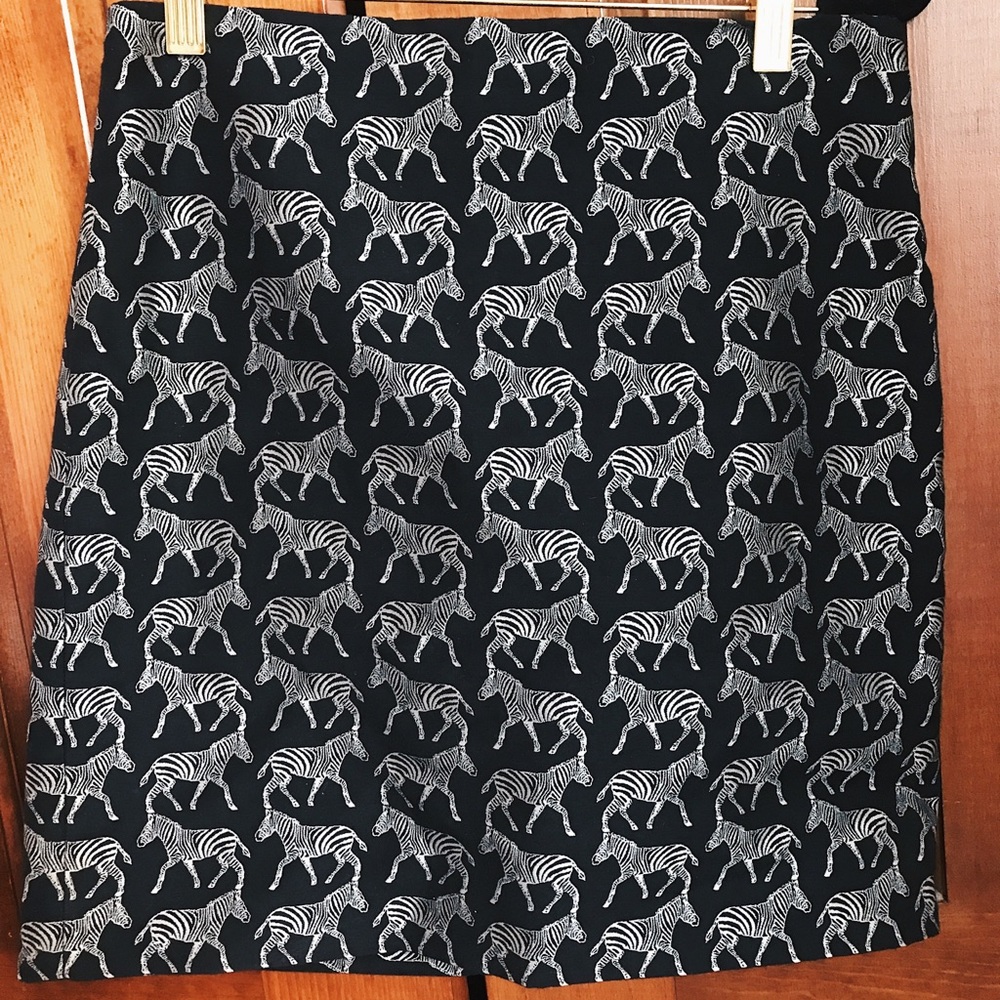 ☀️ J. Crew Zebra Pencil Skirt